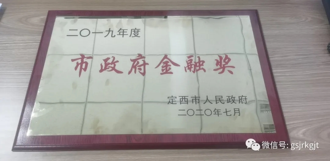 金控定西擔(dān)保榮獲“市政府金融獎”